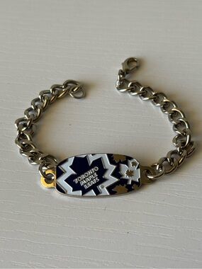 Toronto Maple Leafs Chain Bracelet NHL Team Canada